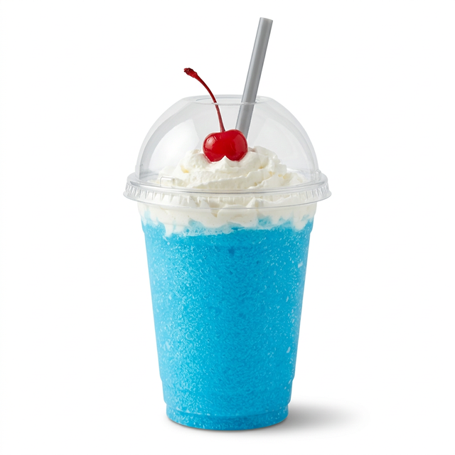 Blue Ras Granita Shake.